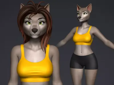 Furry Girl 3D model