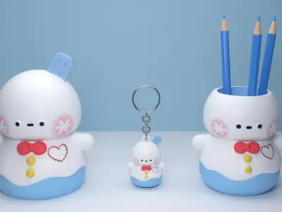 Zayne Snowman 3 in 1 Love and Deepspace Inspired Collectible 3D print model