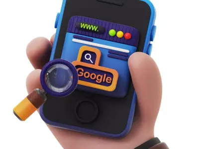 3D Web Searching Low-poly 3D model