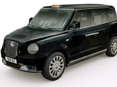 Taxi v3 lowpoly Low-poly 3D model