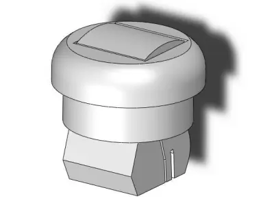 Clip for fastening the rear luggage rack Nissan Qashqai 3D print model