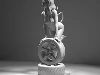 Sexy Devil Car Demon-3dprint Stl 3D print 3d design stl file 3D print model