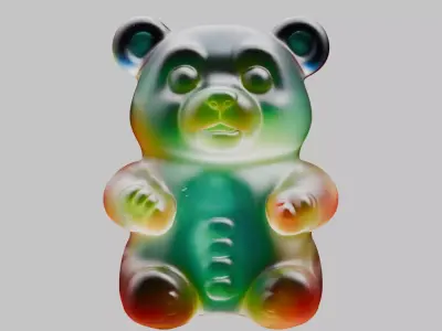 gummy bear Low-poly 3D model