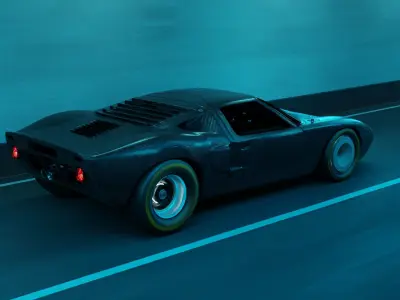 Automotive Tunnel Scene 3D Blender File Textured Day And Night  3D model