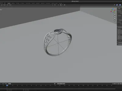 Gold Ring Model 3d print model 3D print model