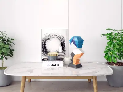 Abstract Modern Sculpture Decoration Geometry 3D model