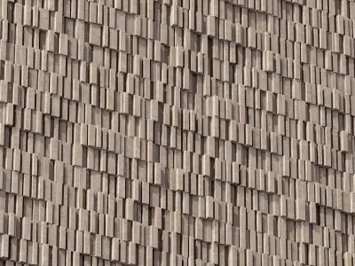 Stone block line brick n1 3D model