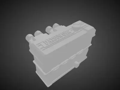 Datsun L16 Engine for Hotwheels  3D print model