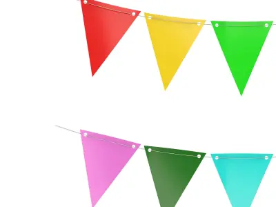 Fagnon Garland Banner 3D model