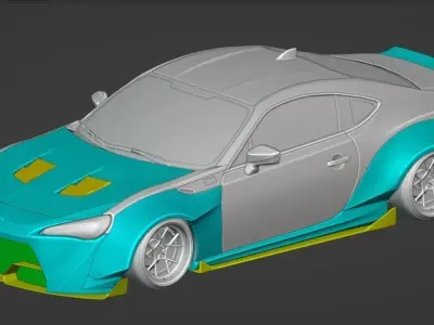 Toyota GT86 Karma V1 Number 06 BodyKit 3D model
