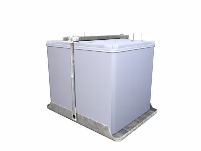 Car Battery Low-poly 3D model