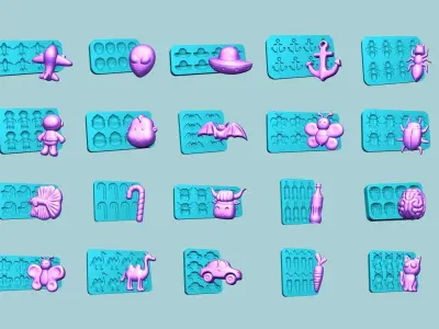 102 Jelly Candy Moldings Collection - Gummy Mould