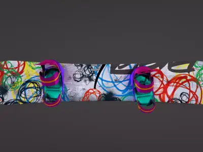 skateboard PBR 3D model with Texture  3D model