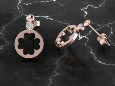 Jewelry Earring 3D print model