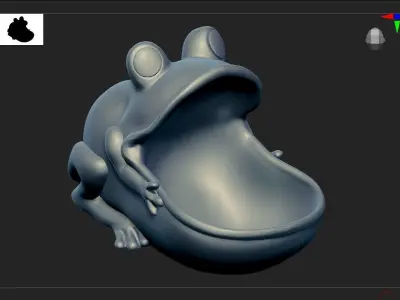 Porcelain Frog 3D print model