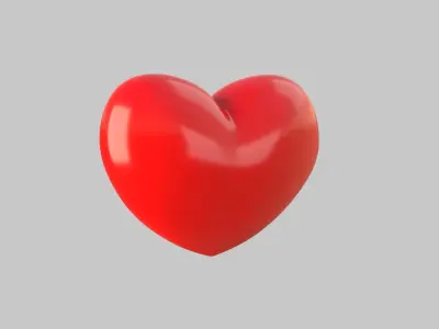 Heart icon v 23 3D model
