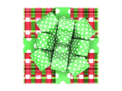 Gift Box V2 Low-poly 3D model