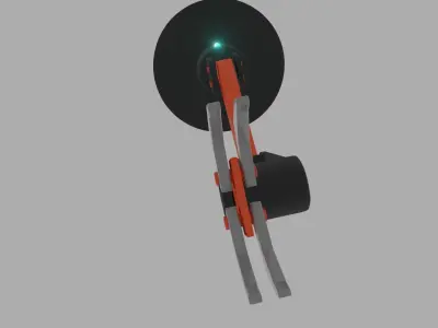 robot arm simple rigged Free 3D model