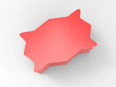 Pela Stool Low-poly 3D model