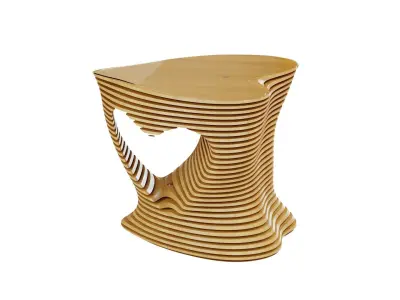 Parametric coffee table 06 3D model