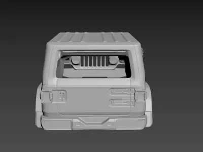 Jeep Wrangler Unlimited 2019 Body for print 3D print model