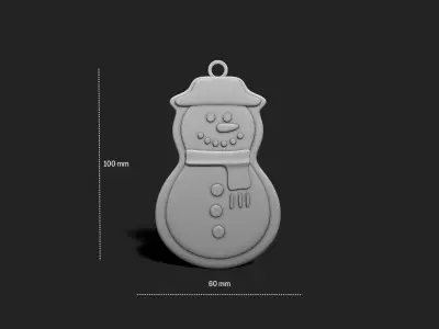 Christmas Cookie Ornament - Pendant -  Christmas Tree 1 3D print model