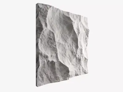 275-RockPanel piece of rock on wall 3D model