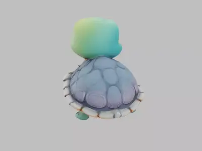 Cartoon Baby Turtle Character - Game Ready 3D Model Low-poly 3D model