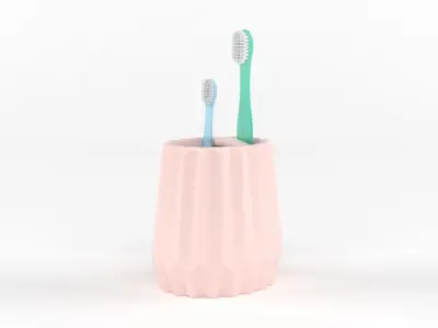 Bathroom Accessories Set 3D model