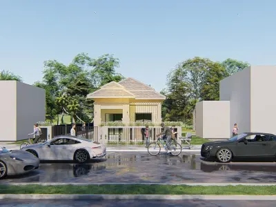 Small Villa Design 3D model