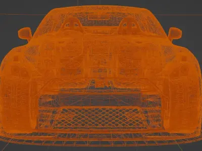 Nissan GTR Low-poly 3D model purchase