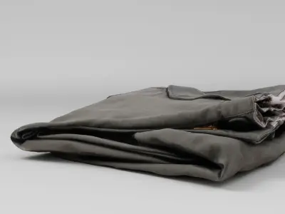 Green military hiking  army outdoor pants uniform 3D model