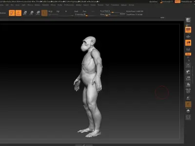 male monkey 3D model