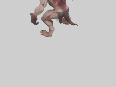 Bloodspattered fiend model 3D model