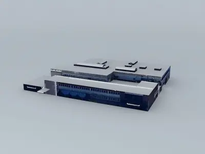 North Hangar Free 3D model
