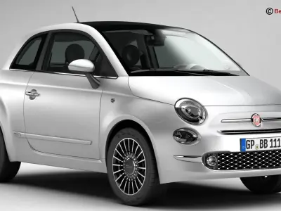 Fiat 500 2016 3D model