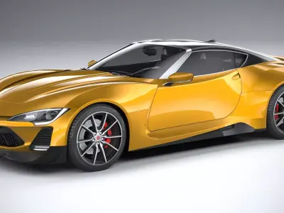 Generic Coupe 2020 LowPoly 3D model