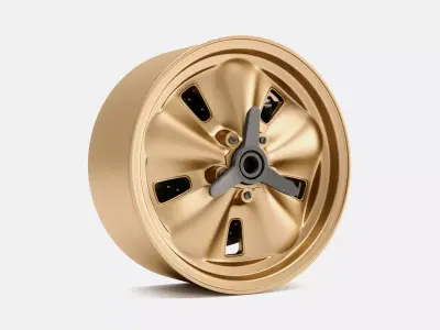 15x7 Halibrand Troutman Barnes Wheel and Brake 3D print model