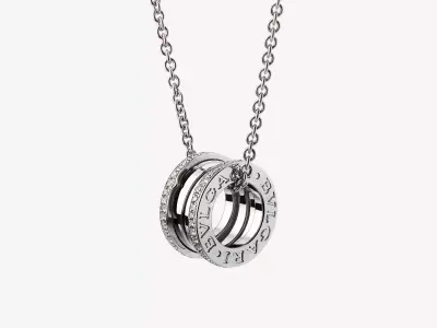 BULGARI - B ZERO 1 - NECKLACE - WITH DIAMOND EDGES 3D print model
