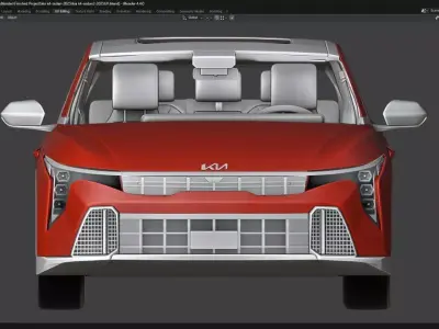 Kia k4 sedan 2025 Low-poly 3D model