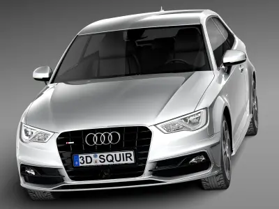 Audi A3 2013 S-Line 3D model