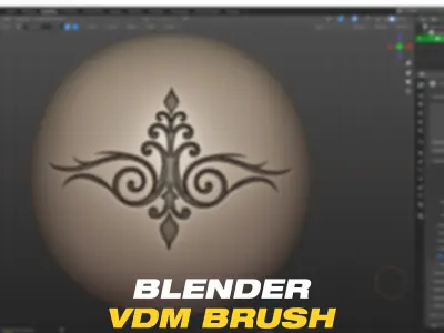 75 Ornament Alphas  VDM Brushes Vol 1 3D model