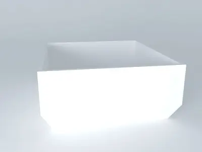 bowl square box Free 3D model