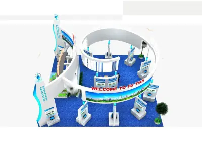 Exhibition - Area - 15X14-3DMAX2009-05 3D model