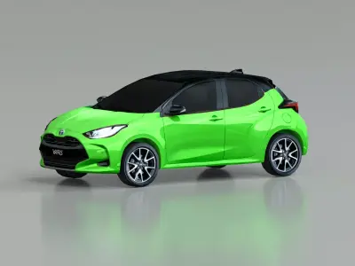 Toyota Yaris 2020 Low-poly 3D model