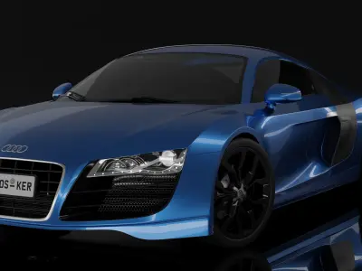 Audi R8 V10 2008-2012 3D model