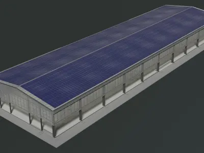 Solar glasshouse 25e01 3D model