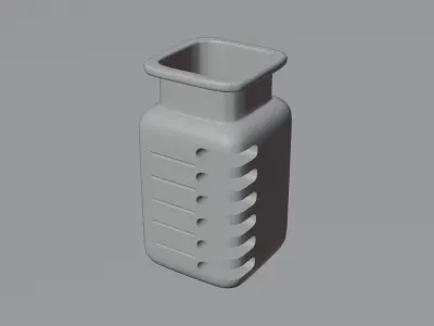 Modern Flower Pot 3D model