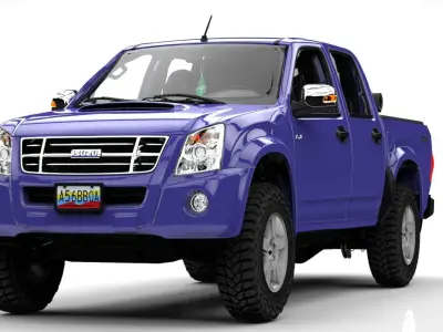 ISUZU DMAX 2006   Low-poly 3D model