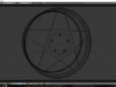 Llanta 02 Low-poly 3D model